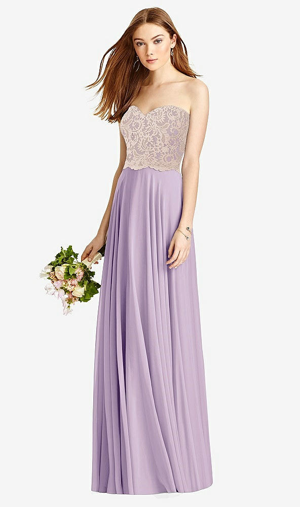 Front View - Pale Purple & Cameo Studio Design Bridesmaid Dress 4529