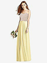 Front View Thumbnail - Pale Yellow & Cameo Studio Design Bridesmaid Dress 4529
