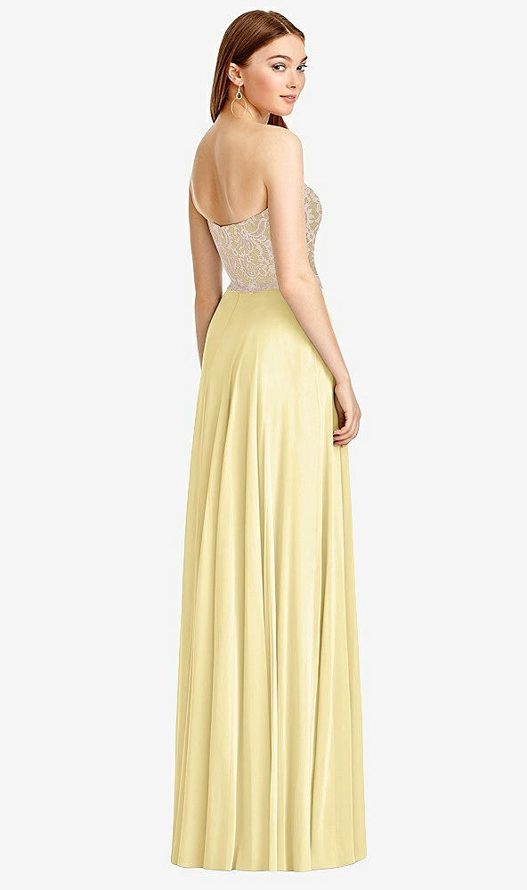 Back View - Pale Yellow & Cameo Studio Design Bridesmaid Dress 4529