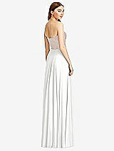 Rear View Thumbnail - White & Cameo Studio Design Bridesmaid Dress 4529