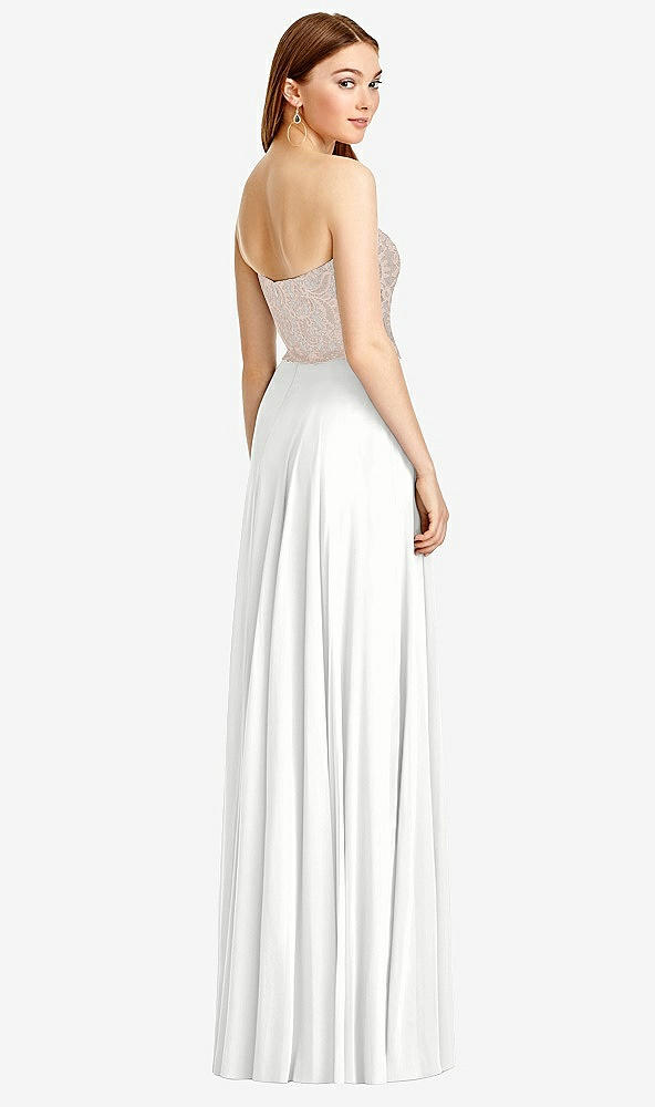 Back View - White & Cameo Studio Design Bridesmaid Dress 4529