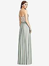 Rear View Thumbnail - Willow Green & Cameo Studio Design Bridesmaid Dress 4529