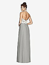 Rear View Thumbnail - Chelsea Gray & Ivory Studio Design Bridesmaid Dress 4530