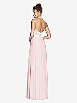 Rear View Thumbnail - Ballet Pink & Ivory Studio Design Bridesmaid Dress 4530