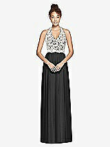 Front View Thumbnail - Black & Ivory Studio Design Bridesmaid Dress 4530