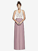 Front View Thumbnail - Dusty Rose & Ivory Studio Design Bridesmaid Dress 4530