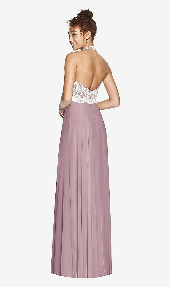 Back View - Dusty Rose & Ivory Studio Design Bridesmaid Dress 4530