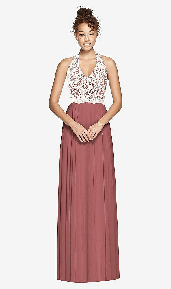 Front View - English Rose & Ivory Studio Design Bridesmaid Dress 4530
