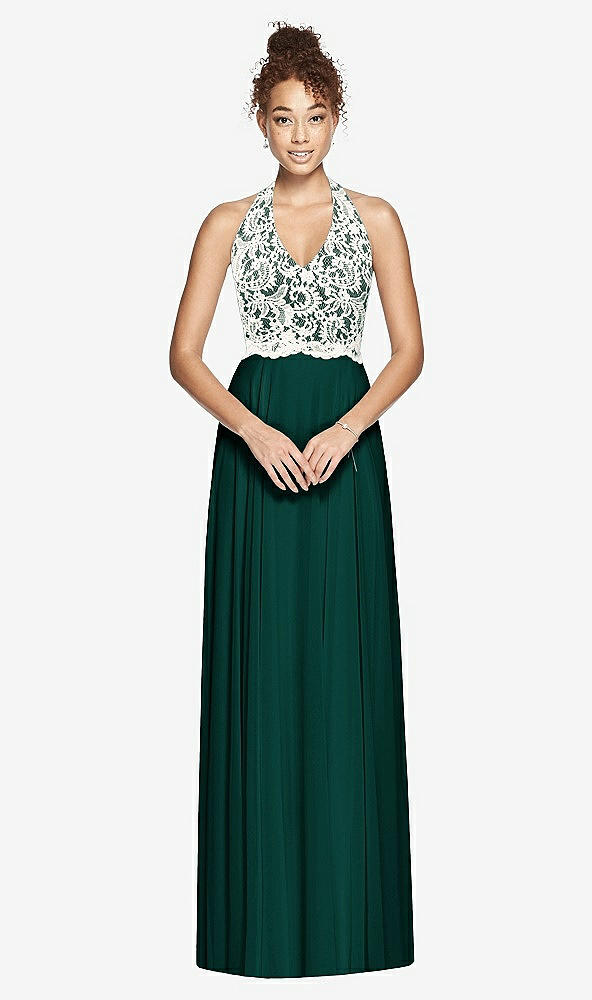 Front View - Evergreen & Ivory Studio Design Bridesmaid Dress 4530