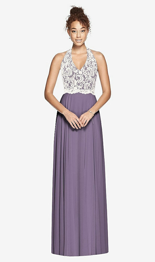 Front View - Lavender & Ivory Studio Design Bridesmaid Dress 4530