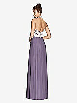 Rear View Thumbnail - Lavender & Ivory Studio Design Bridesmaid Dress 4530