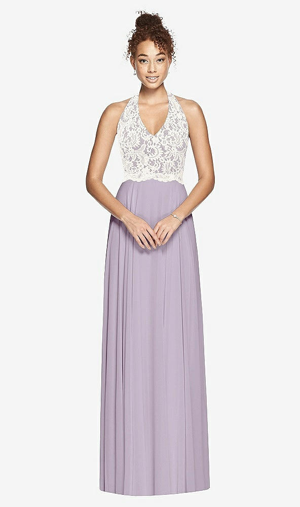 Front View - Lilac Haze & Ivory Studio Design Bridesmaid Dress 4530