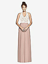 Front View Thumbnail - Neu Nude & Ivory Studio Design Bridesmaid Dress 4530