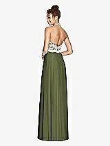 Rear View Thumbnail - Olive Green & Ivory Studio Design Bridesmaid Dress 4530