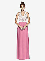 Front View Thumbnail - Orchid Pink & Ivory Studio Design Bridesmaid Dress 4530