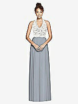 Front View Thumbnail - Platinum & Ivory Studio Design Bridesmaid Dress 4530