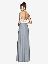 Rear View Thumbnail - Platinum & Ivory Studio Design Bridesmaid Dress 4530