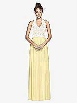Front View Thumbnail - Pale Yellow & Ivory Studio Design Bridesmaid Dress 4530