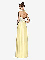 Rear View Thumbnail - Pale Yellow & Ivory Studio Design Bridesmaid Dress 4530