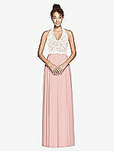 Front View Thumbnail - Rose - PANTONE Rose Quartz & Ivory Studio Design Bridesmaid Dress 4530