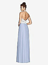 Rear View Thumbnail - Sky Blue & Ivory Studio Design Bridesmaid Dress 4530