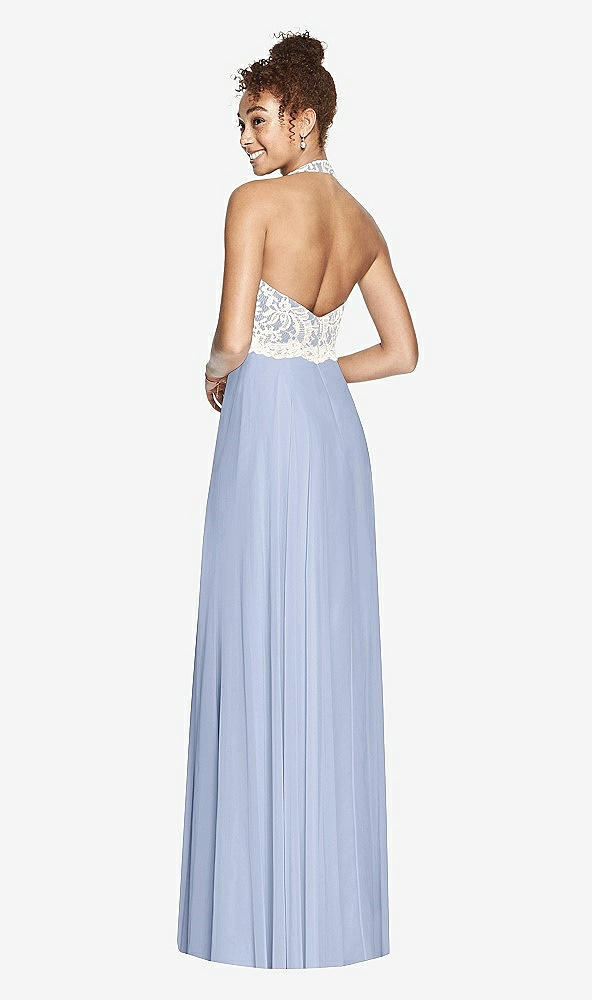 Back View - Sky Blue & Ivory Studio Design Bridesmaid Dress 4530