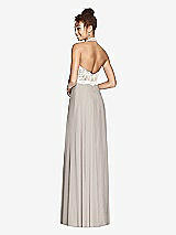 Rear View Thumbnail - Taupe & Ivory Studio Design Bridesmaid Dress 4530