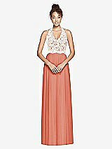 Front View Thumbnail - Terracotta Copper & Ivory Studio Design Bridesmaid Dress 4530