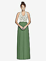 Front View Thumbnail - Vineyard Green & Ivory Studio Design Bridesmaid Dress 4530