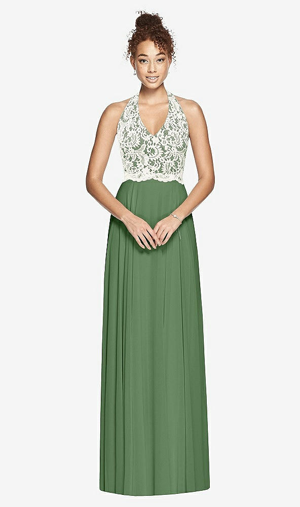 Front View - Vineyard Green & Ivory Studio Design Bridesmaid Dress 4530