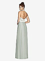 Rear View Thumbnail - Willow Green & Ivory Studio Design Bridesmaid Dress 4530