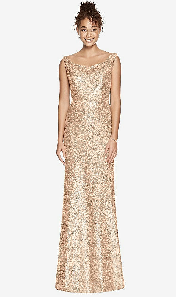 Front View - Rose Gold Studio Design Bridesmaid Dress 4531