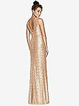 Rear View Thumbnail - Rose Gold Bella Bridesmaids Dress BB114