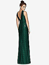 Rear View Thumbnail - Hunter Green Bella Bridesmaids Dress BB114