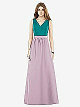 Front View Thumbnail - Suede Rose & Jade Alfred Sung Bridesmaid Dress D752