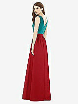 Rear View Thumbnail - Garnet & Jade Alfred Sung Bridesmaid Dress D752