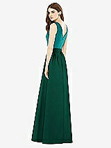 Rear View Thumbnail - Hunter Green & Jade Alfred Sung Bridesmaid Dress D752