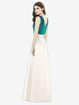 Rear View Thumbnail - Ivory & Jade Alfred Sung Bridesmaid Dress D752