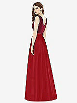 Rear View Thumbnail - Garnet & Burgundy Alfred Sung Bridesmaid Dress D753