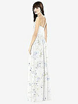 Rear View Thumbnail - Bleu Garden Sweeheart Chiffon Natural Waist Dress