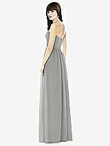 Rear View Thumbnail - Chelsea Gray Sweeheart Chiffon Natural Waist Dress