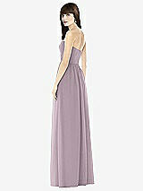 Rear View Thumbnail - Lilac Dusk Sweeheart Chiffon Natural Waist Dress