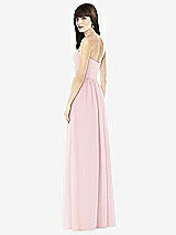 Rear View Thumbnail - Ballet Pink Sweeheart Chiffon Natural Waist Dress