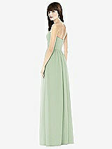 Rear View Thumbnail - Celadon Sweeheart Chiffon Natural Waist Dress