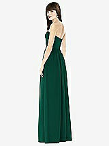 Rear View Thumbnail - Hunter Green Sweeheart Chiffon Natural Waist Dress