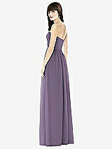 Rear View Thumbnail - Lavender Sweeheart Chiffon Natural Waist Dress