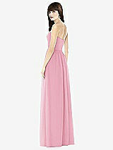 Rear View Thumbnail - Peony Pink Sweeheart Chiffon Natural Waist Dress