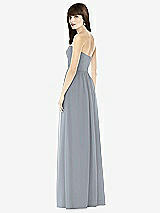 Rear View Thumbnail - Platinum Sweeheart Chiffon Natural Waist Dress