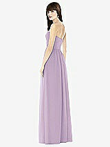 Rear View Thumbnail - Pale Purple Sweeheart Chiffon Natural Waist Dress