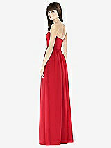 Rear View Thumbnail - Parisian Red Sweeheart Chiffon Natural Waist Dress